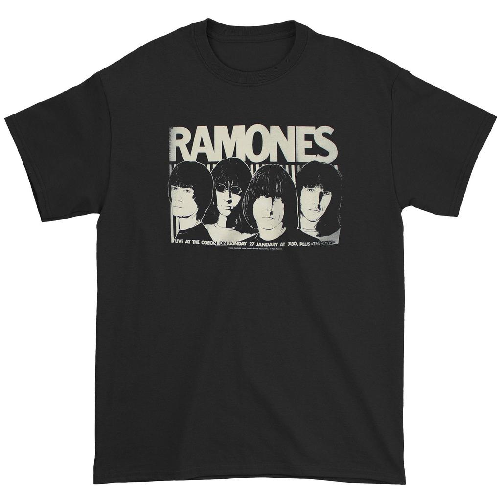 Men's Ramones Silhouette Band Live At The Odeon (Only XL Available) T-shirt