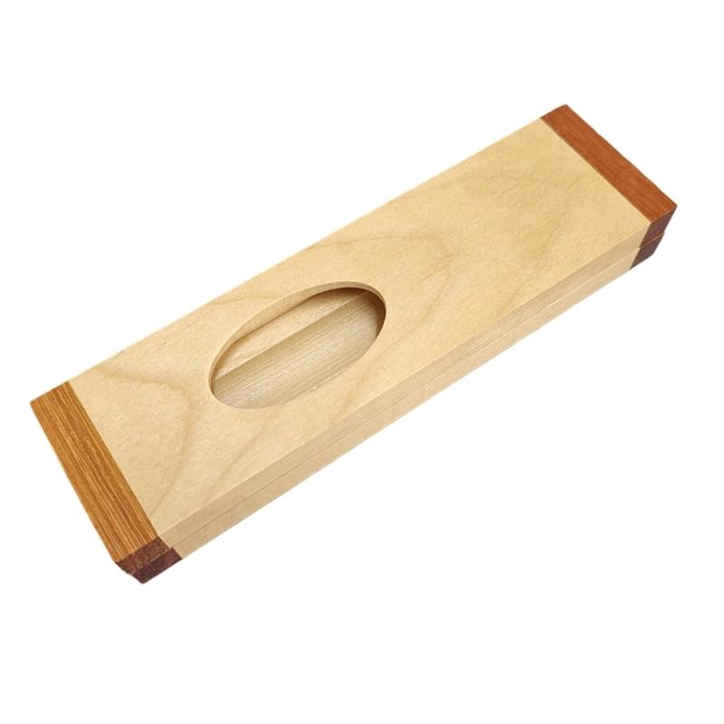 Wood Ballpoint Pen Set With Pencil Case Ergonomic Grip Wood Signing Pen with Metal Pen Clip For Professional Collectors