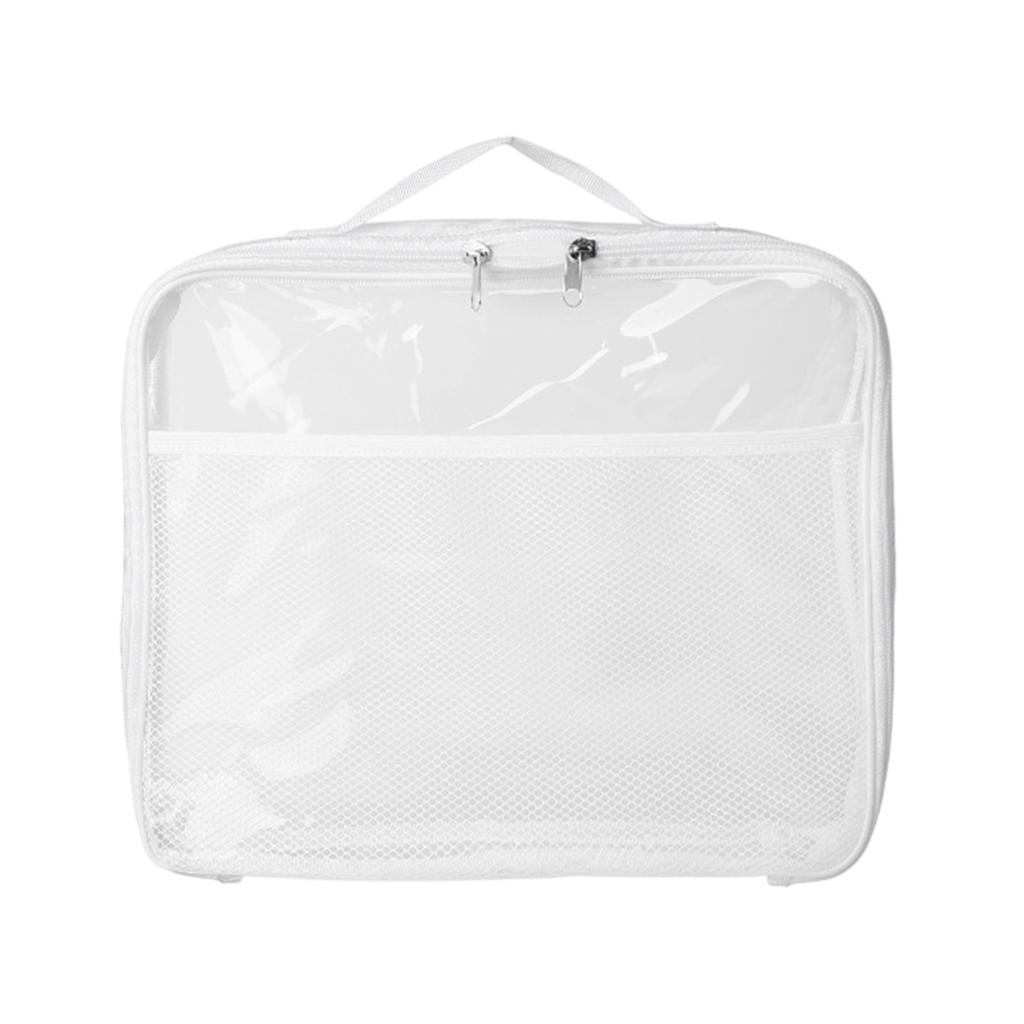 Toy Storage Case For Kids PVC Organizer Bags With Mesh Pockets For Small Models Toy Bag For Travel