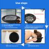 Folding Face Ice Bath Basin Portable Wash Bath Basin Bathroom Facials Skin Care Kitchen Accessories Wash Bowl for Home Travel