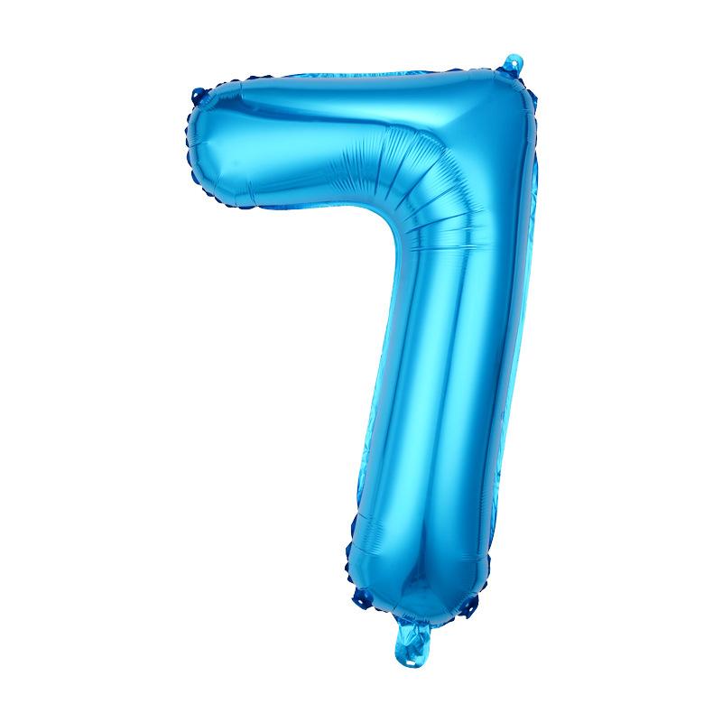 Thin Body 40-Inch Large Digital Aluminum Film Balloon 42-Inch Digital Balloon Birthday Party Decoration Helium Balloon Floating In The Air