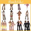 Set Costume Cosplay Disco Retro Anni '70 Per Uomo E Donna Perfetto Per Halloween E Feste A Tema