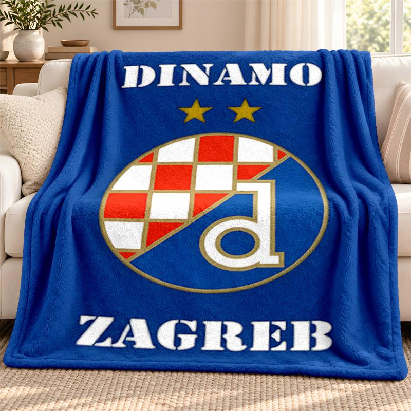 GNK Dinamo Zagreb blanket Flannel Blanket Soft Cozy Plush Throw for Sofa Bed Lightweight Home Decoration Outdoor camping