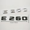 3D ABS Car Letters Rear Trunk Badge Logo E200 E260 Sticker Emblem For Mercedes Benz E Class E200 E260 W213 Auto Tail Accessories AU0
