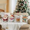 Christmas Cushion Pillowcase Printed Polyester 45X45Cm Throw Pillowcover Decorative Sofa Cushion Pillowslip Home Decor