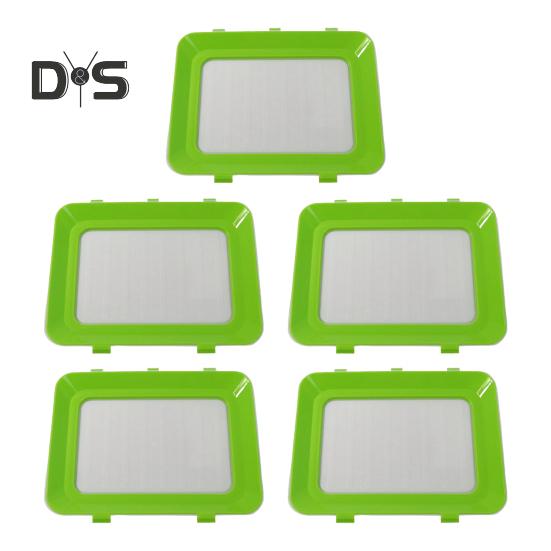 

5 шт. креативных подносов для хранения продуктов, складные подносы для хранения продуктов с эластичной крышкой, сохраняют свежесть продуктов, многоцелевой контейнер для хранения продуктов 5pcs зелёный