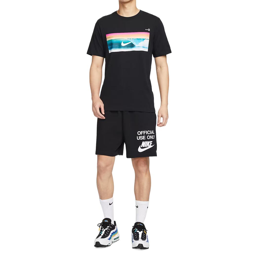Nike Sportswear Fashion Comfortable Simple Solid Color Short Sleeve T-Shirt Men Tops Black HJ0761-010
