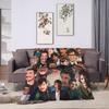 Pedro Pascal Photo Collage Blankets Flannel Printed  Breathable Warm Throw Blanket for Home Office Bedspreads