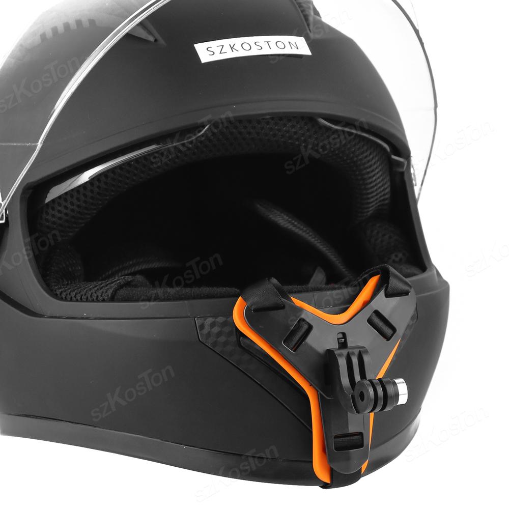 Motorcycle Helmet Chin Strap Mount For GoPro Hero 12 11 10 9 8 Insta 360 X3 GO 3 Xiaomi Yi SJCAM DJI Action 3 4 Accessories