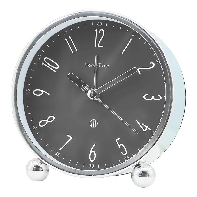 

Modern Minimalist Clock Children s Electronic Alarm Clock Bedroom Silent Bedside Clock Student Luminous Metal Desk Clock