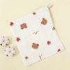 Class A Pure Cotton 6-Layer Gauze Washcloth Bib for Infants and Toddlers
