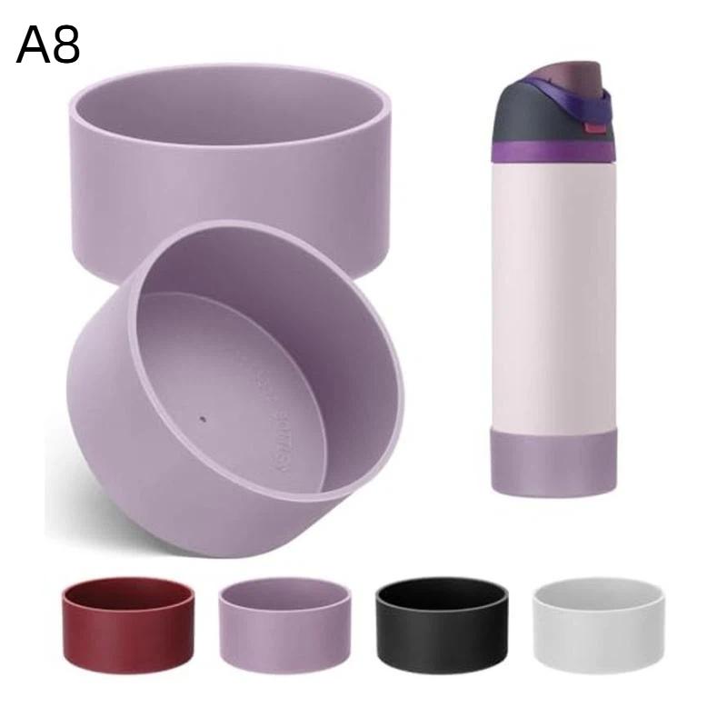 1Pcs 24Oz 32Oz Silicone Water Bottle Bottom Protector Cover Anti Slip Shock Resistant Bottle Base Sleeve For Outdoor Travel Use
