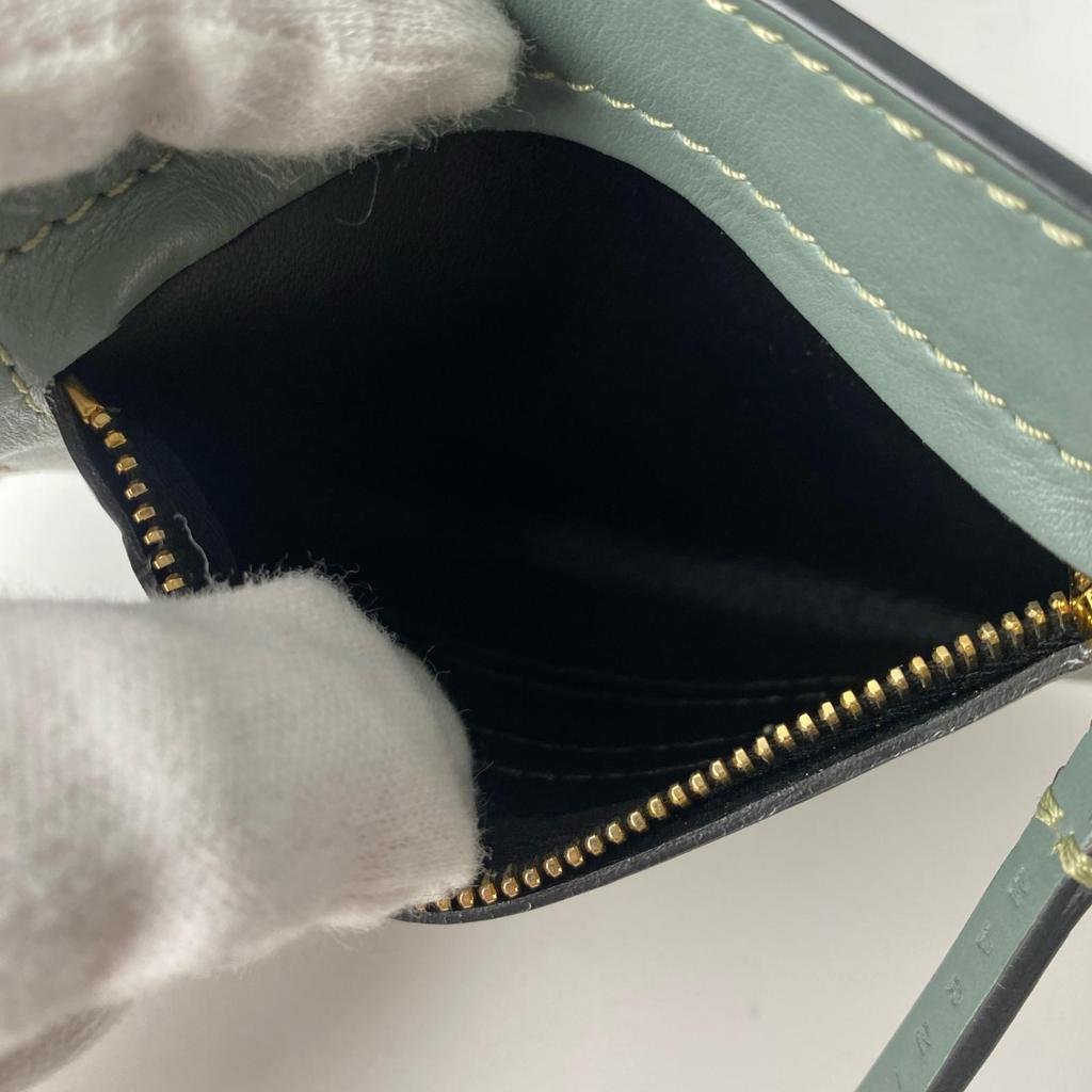 Used MARNIShoulder Bag Ivory/Green system leather Women