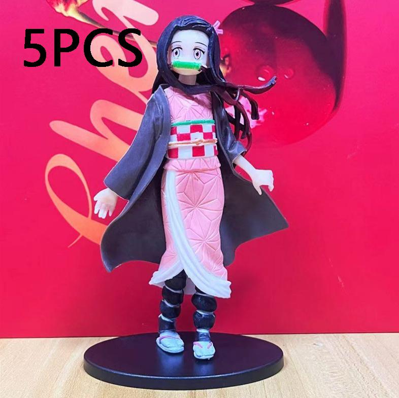 @Anime Demon Slayer Kimetsu no Yaiba Figure Kamado Tanjirou Action Figure Agatsuma Zenitsu Nezuko Warrior PVC Model Toys**
