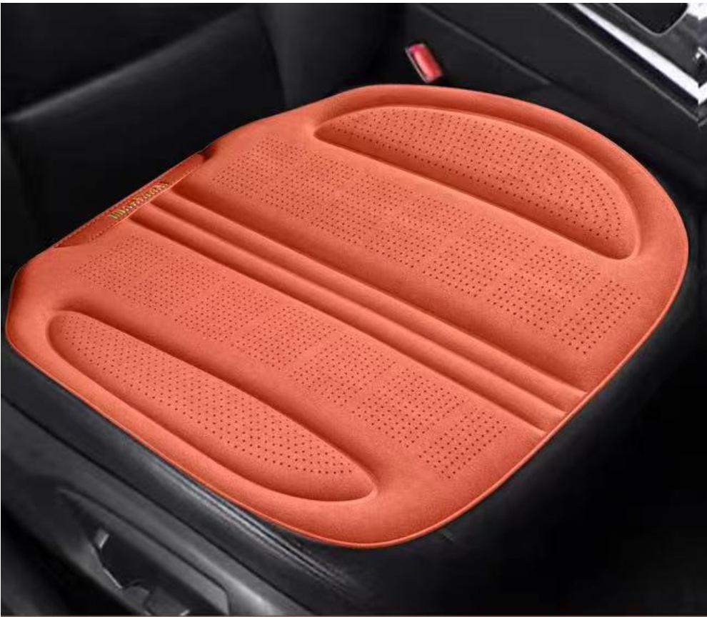 Universal Breathable Lambskin Suede Car Seat Cushion for All Seasons