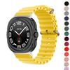 Pulseira Oceano Para Samsung Galaxy Watch 7 Ultra 47mm sport Silicone 22mm relógio Pulseira correa Galaxy Watch7 Ultra pulseira Acessórios
