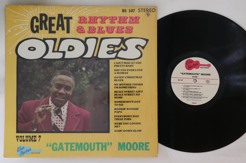 LP Record VARIOUS - Gatemouth Moore Volume7 BS107 BLUES SPECTRUM 1977 US Blues Used