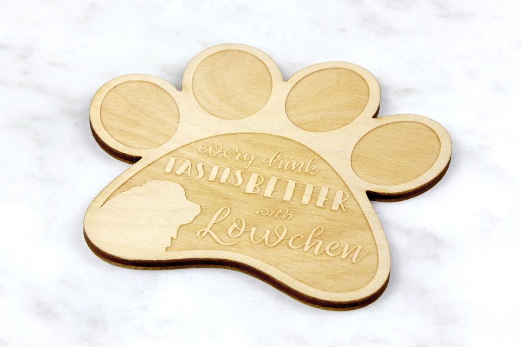 Lowchen, Little Lion Dog – Mug coaster, engraved coaster with dog | Art-Dog
