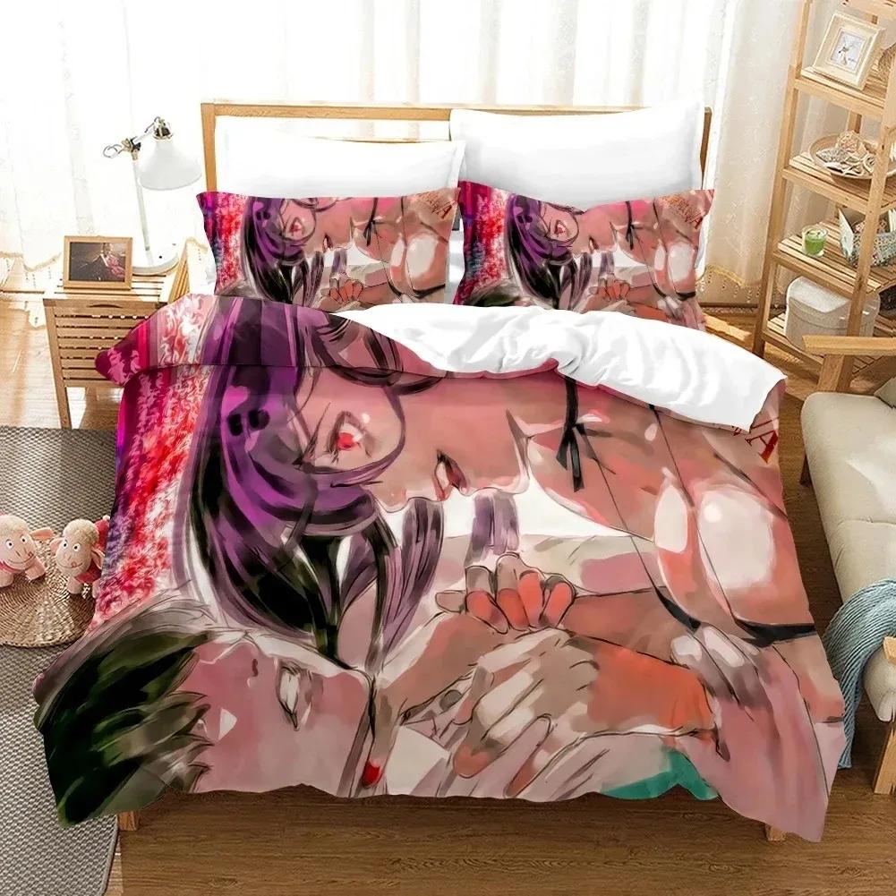 3D Printed Cartoons Tokyo Ghoul Kaneki Ken Bedding Set Duvet Cover Double Twin Full Queen King Adult Kids Bedclothes Quilt Cover