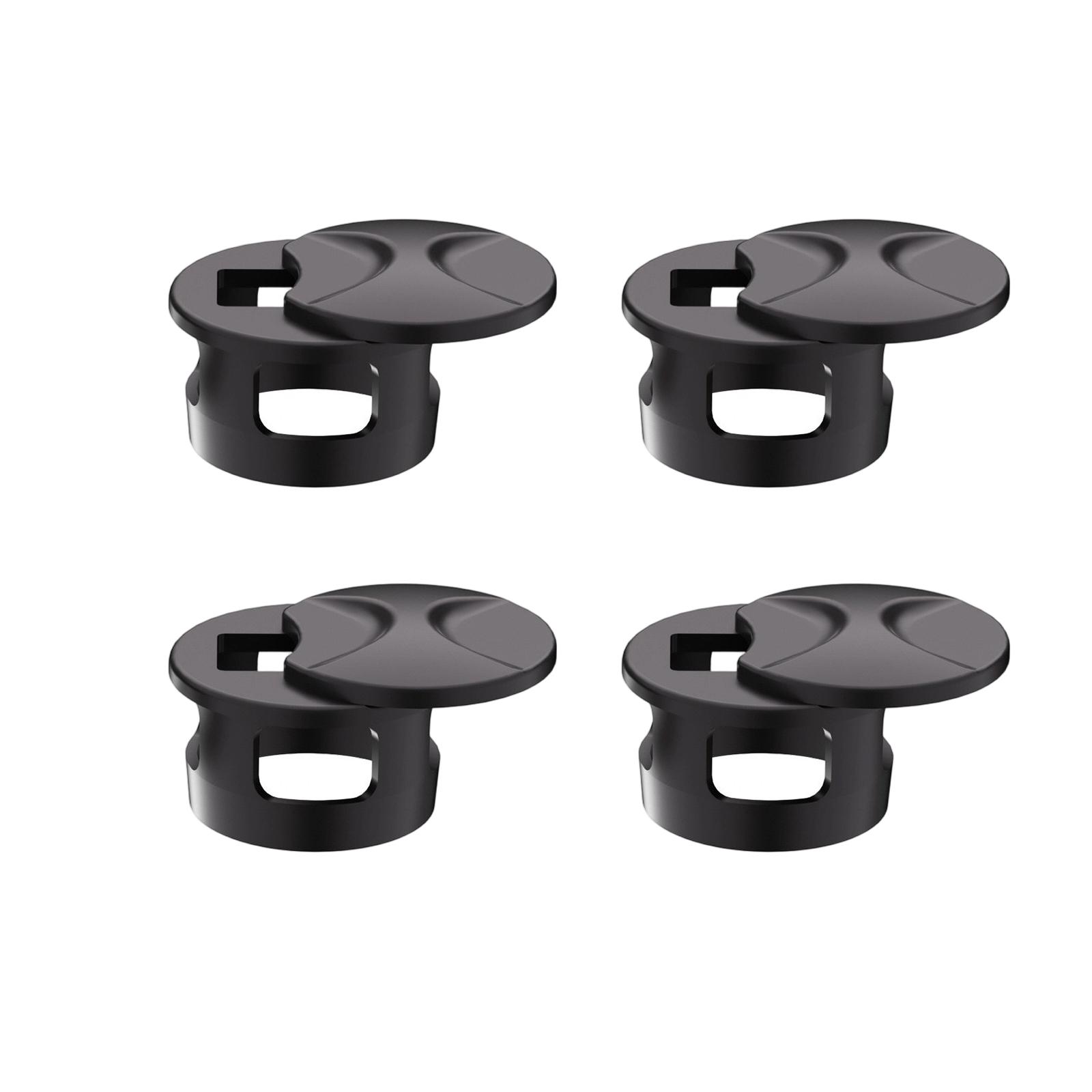 

4pc Eyeglass Light Blocking Covers Accessories for Frame Protection and Glare Reduction Compatible with Various Eyewear Models One Size чорний