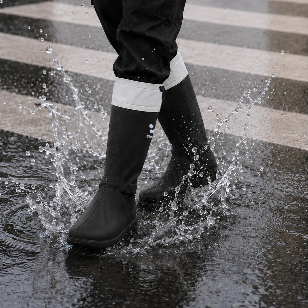 Krovan Rain Shoe Waterproof Cover Shoe Cover Men'S