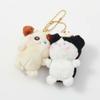 2pcs/set Dog Plush Animal Key Buckle Panda Cartoon Couple Pendants Pig Otter Keychain  Ornament