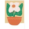 Bright Modern Plant And Flower Minimalist Poster Abstract Vase Leaves Prints Canvas Painting Wall Picture Home Living Room Decor