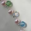 Titanium steel French pearl crystal beaded necklace fashion light luxury collarbone chain creative design sense jewelry women's high sense