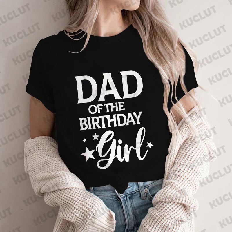 Papa, Mama, Schwester, Bruder des Geburtstagskinds Party-T-Shirt Familie passendes Outfit Harajuku Kleidung Unisex Tops Kurzarm-T-Shirts