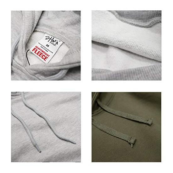 Shaka Wear Schwergewicht Dick Shaka Wear Uni Pullover Street Fashion Grauer Hoodie, Farbe, 12oz, Herren Sweatshirt, Übergroß, Oberteil, [Gebraucht]