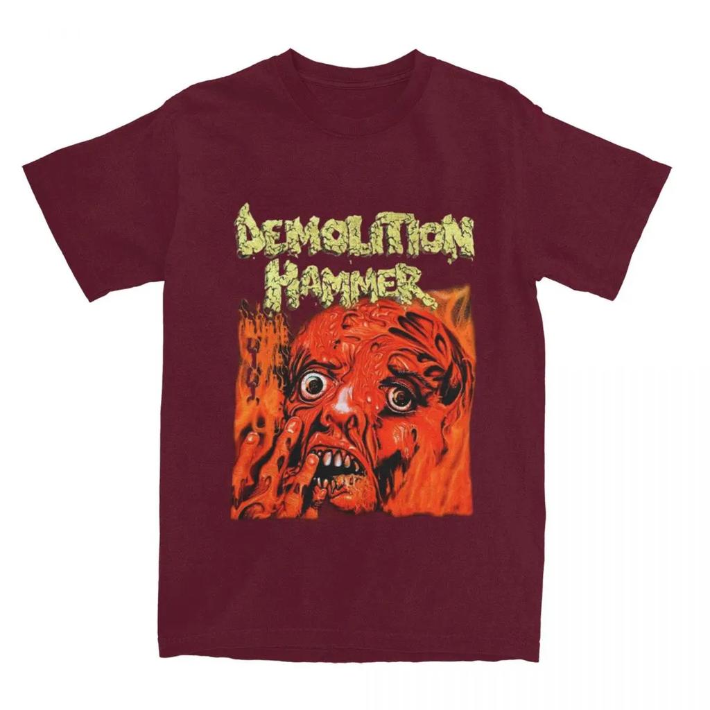 Erkek Kadın Yıkım Çekici Tişört Aksesuarları Thrash Metal Grubu Üstler Tişört Vintage Tişörtler Tüm Mevsimler