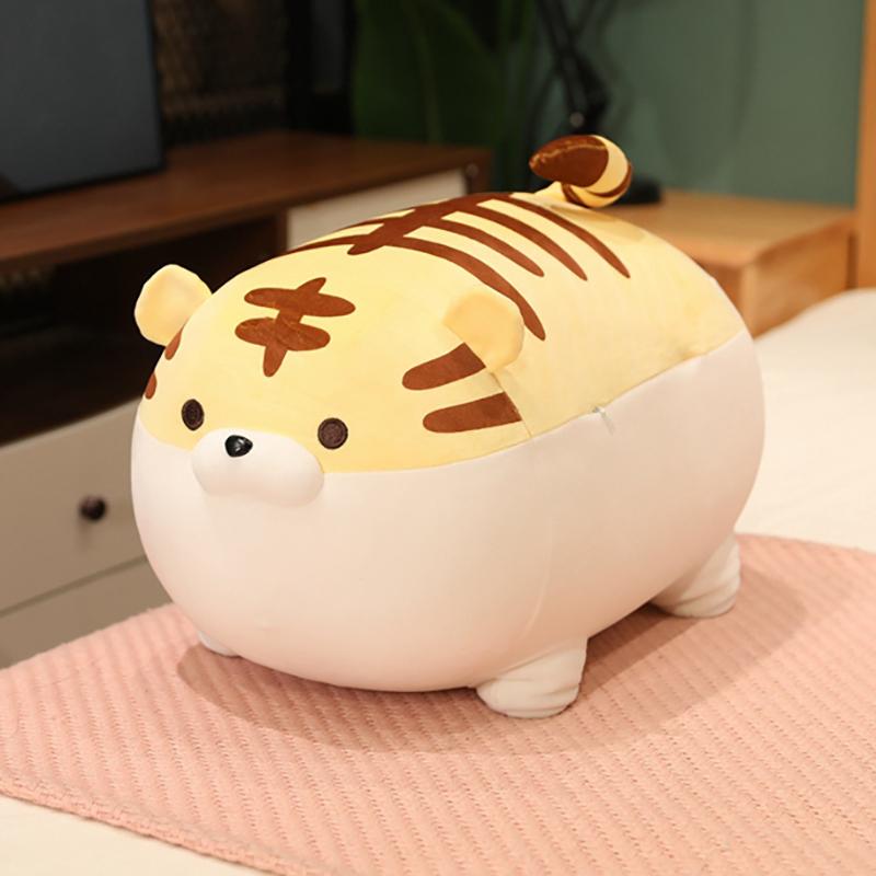 40/50cm Fette Niedliche Tiger Shiba Inu Schwein Puppen Gestreifte Squishy Tiere Spielzeug Stofftiere Weiche Kuscheltiere Schlafbegleiter