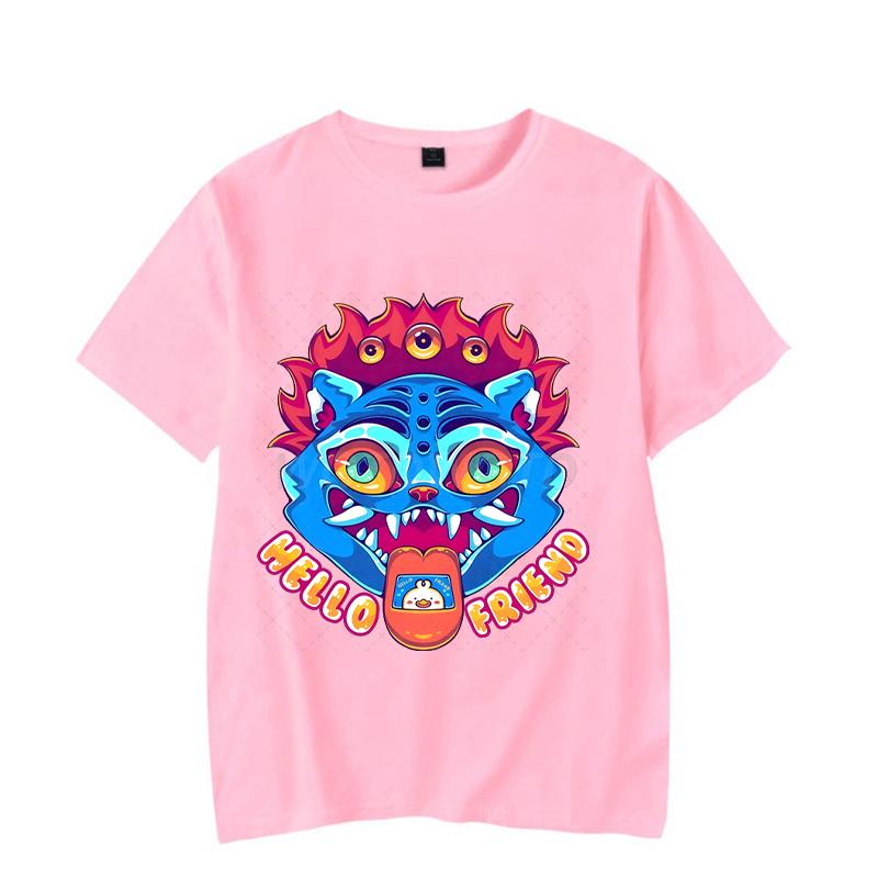 Cartoon Tiger KPop Demon Hunters Shirt Graphic Print T-shirts Women Men Short Sleeve Crewneck Tops Funny Korean Ulzzang Tshirts