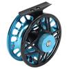 56 Fly Fishing Reel Aluminum Alloy Light Fishing Reel Waterproof with Release Button Fly Reel Blue