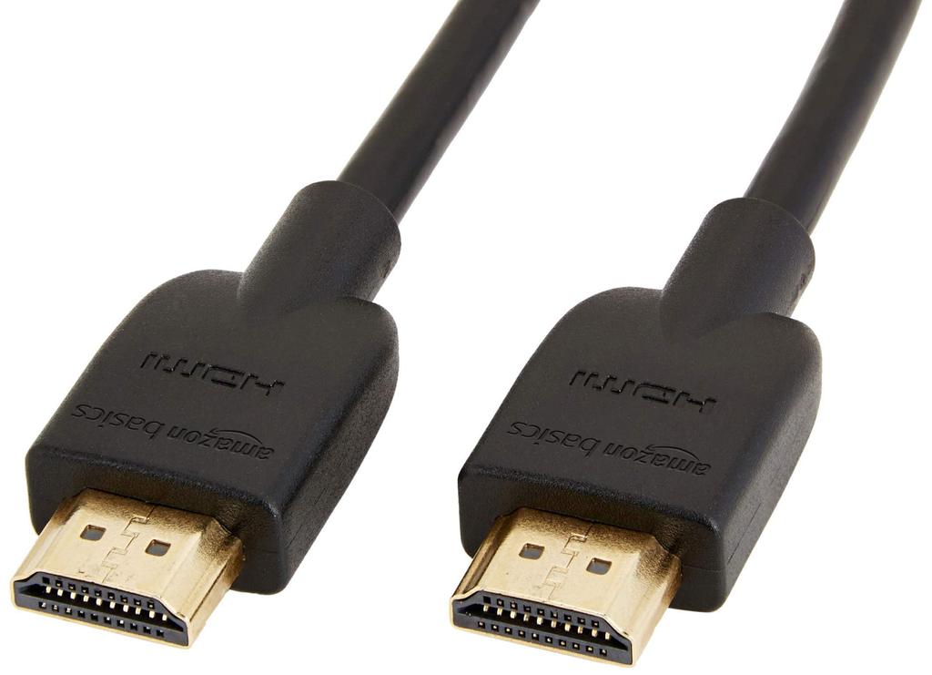 AmazonBasics HDMI Cable High Speed 4K ARC Compatible A Male To Type A Black 1.8m (Type Male)