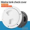 Boat-Ready Black Round Non-Slip Inspection Hatches with Detachable Cover - ABS Plastic Screw Out Access Hatch Cover for Kayak, 3
