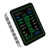 Air Quality Tester CO2 HCHO TVOC PM2.5 PM10 Temperature Humidity Sensor TFT Screen Air Quality Detector White