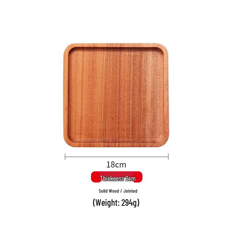 ZISIZ Square Wooden Serving Tray