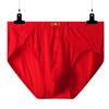 1PC Men's Red Boxers Plus Size Underwear High Waist Panties for Middle-aged Underpants Trunk Undies Modal Shorts XL To 8XL