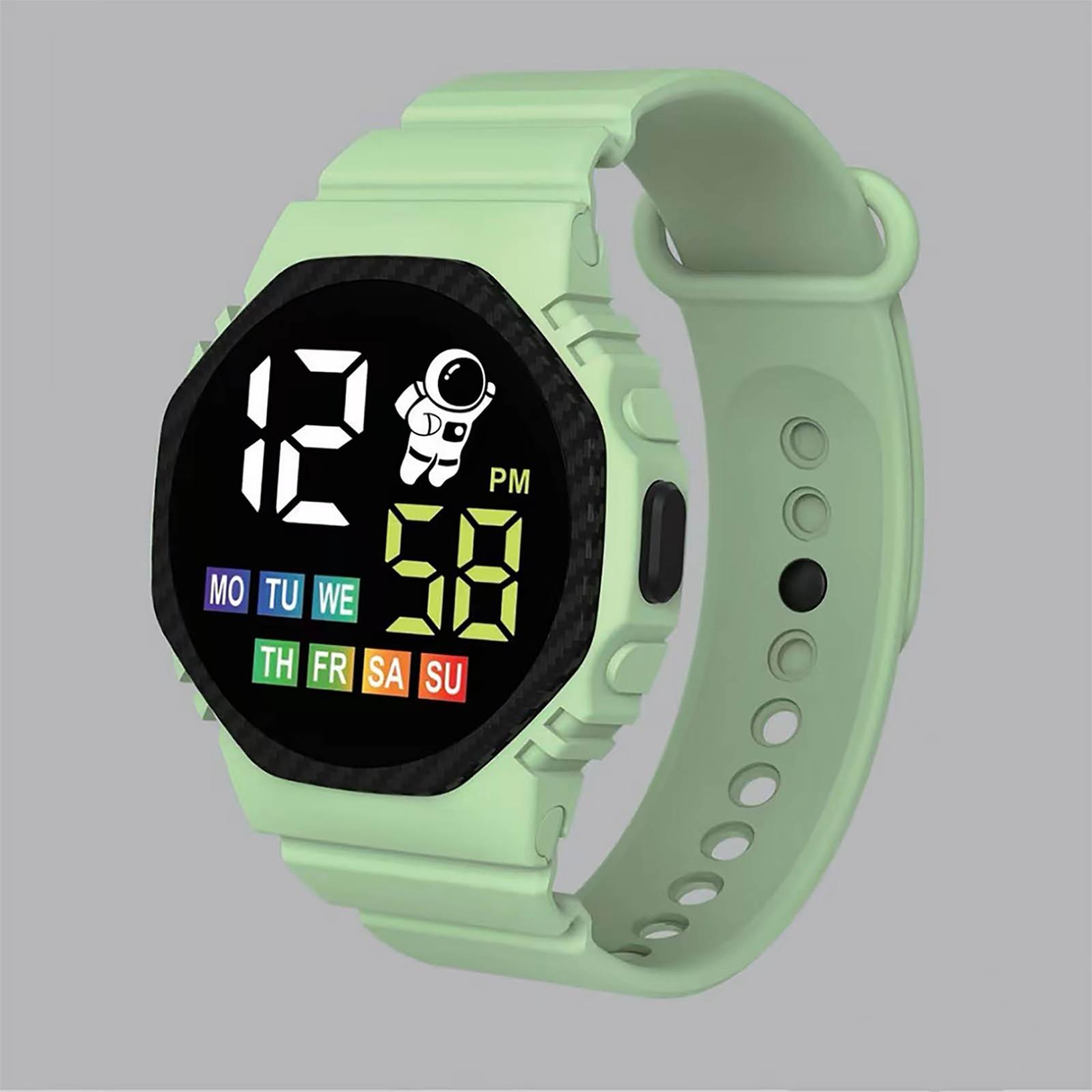 

Неделя дисплея детских спортивных часов, подходящая для уличных электронных часов для студентов One Size