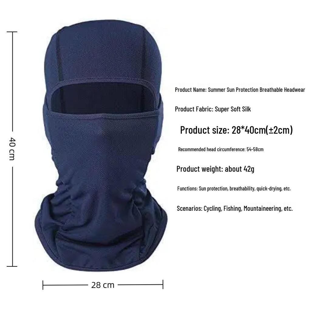 Balaclava Mask - Outdoor Sports Headband, Sun Protection, Cycling & Fishing, Breathable Quick-Dry Headwear
