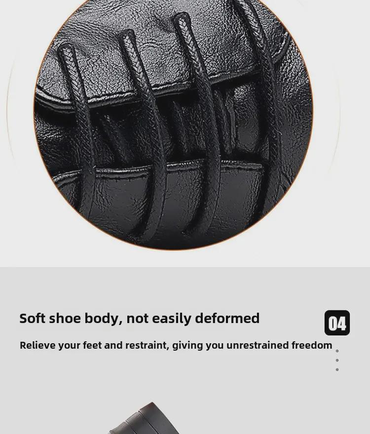 Men's Hand-Scratched Leather Shoes for Spring & Autumn - Business, Casual, Wedding, British & Korean Styles