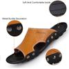 Echtes Leder Sandalen Herren 2019 Trend Outdoor Hausschuhe Sommer Anti-rutschig Casual Flip-Flops Strand Männliche Männer 39 S Sandalen