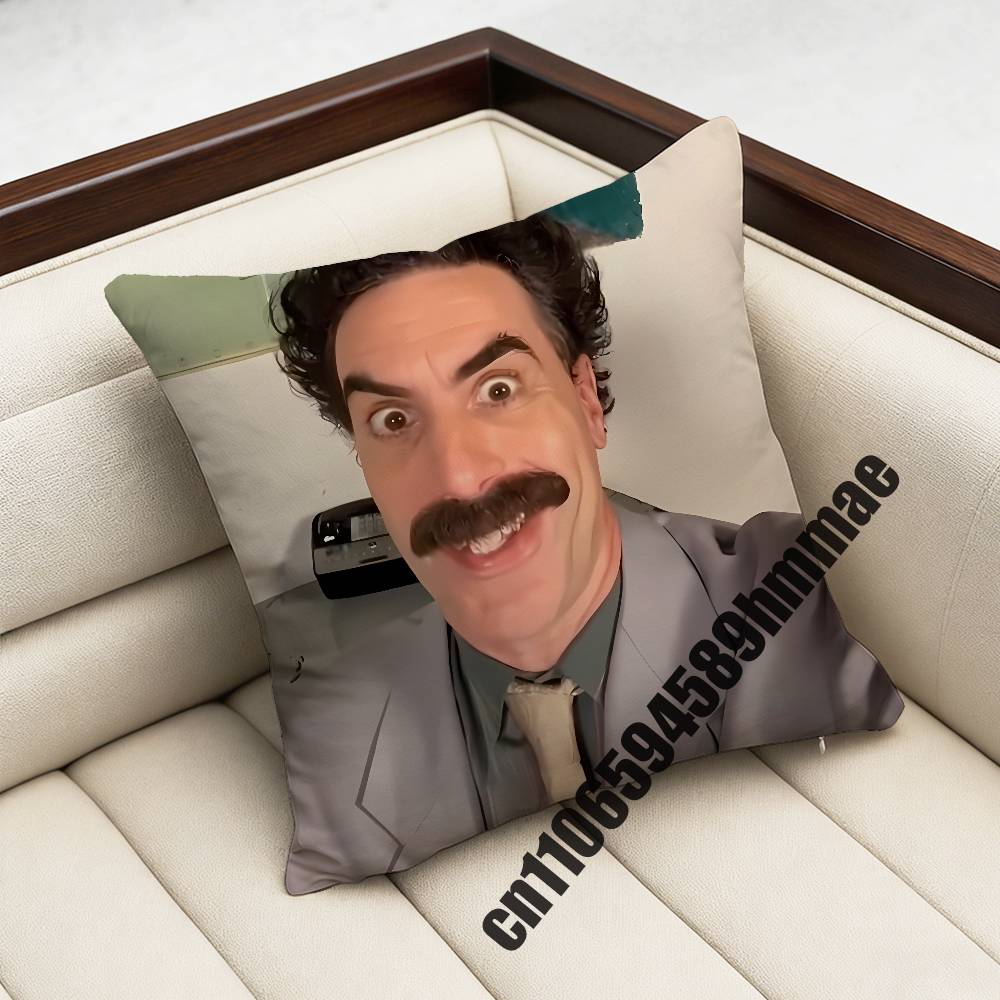 For Borat Very Nice Great Success Throw Pillow Case Sham 45X45Cm 40X40Cm Square Car Pillowcase Pad Cushion Cover