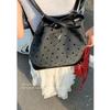 College-style Casual Large-capacity Ladies' Bag, Round Dot Printed Bucket Bag, Fashionable Backpack