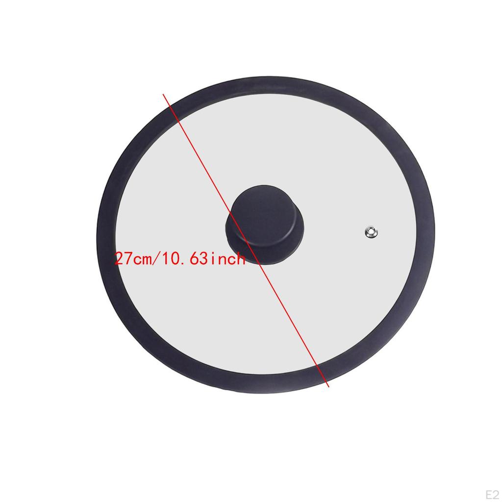 Lightweight Silicone Lid Replacement Cover for Cookware Including Wok and Skillets