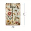 Vintage Metallblumen-Wandkunst, Heimdekorations-Poster