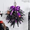 Halloween Wreath With Fake Skulls Spooky Balls Haunted House Party Door Decor