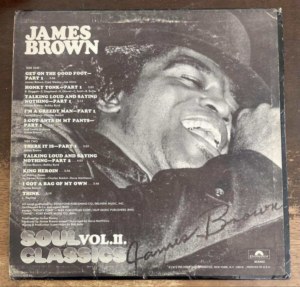 [USED] James Brown/JAMES BROWN soul/funk definitive best 2 albums