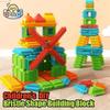 100Pcs Children's Bristle Shape Building Block Intellectual Modeling Interactive Parent-Child Assembly Diy Educational Brick Toy